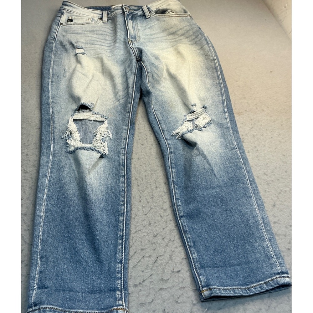 KanCan Jeans Distressed Light Wash Straight Leg Size 9/28 Casual Denim KC9197L